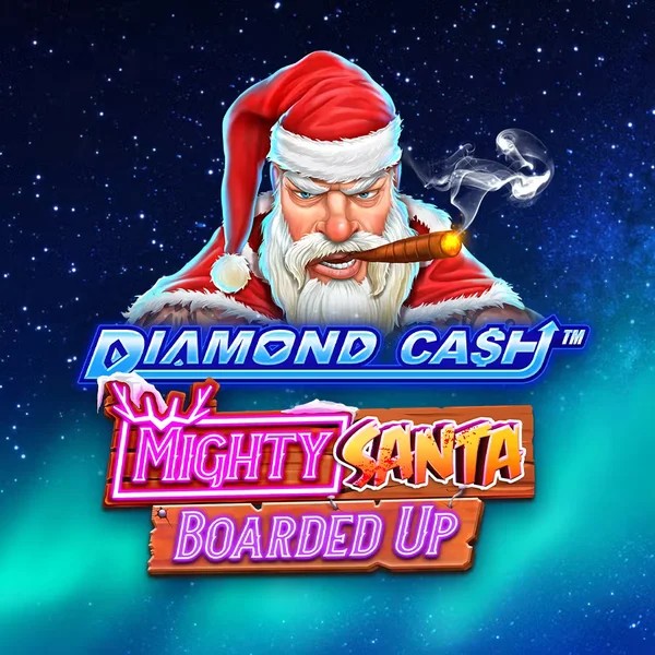 Diamond Cash Mighty Santa Boarded Up logo by Greentube LuckyCapone Casino