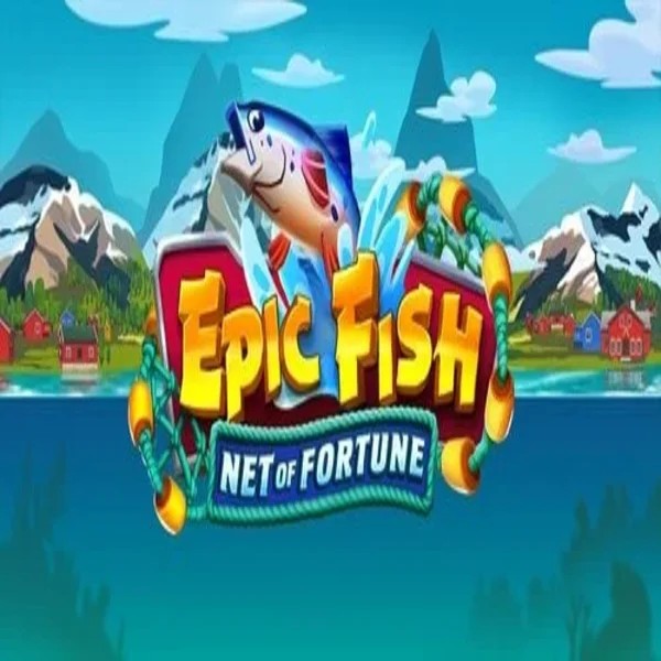 Epic Fish Net of Fortune online game logo by Quickspin on luckycaponee.com