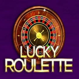 Lucky Roulette slot logo by Belatra Games at LuckyCapone Casino