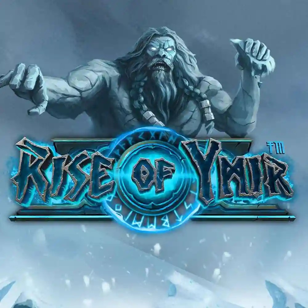 Rise of Ymir slot logo by Hacksaw Gaming at LuckyCapone Casino